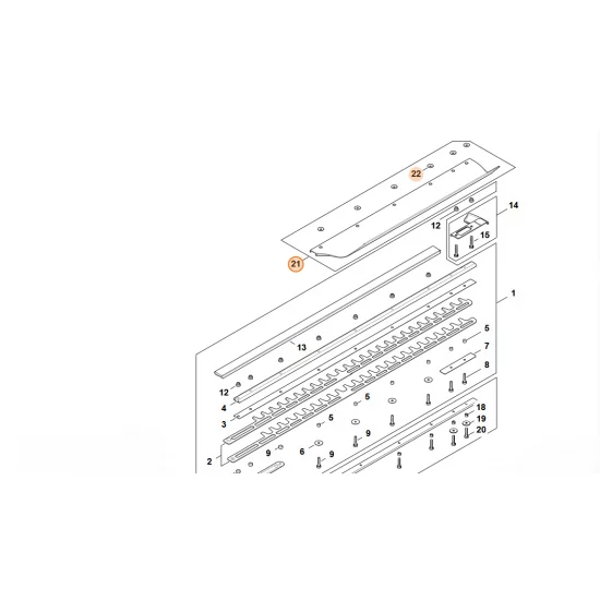 STIHL  Odrzutnik blaszany - 750 mm T 4237 740 3300